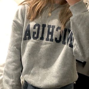 Brandy Melville Michigan crew neck